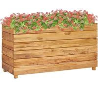 Maison Exclusive - Jardinière surélevée 100x40x55 cm, en teck, bois d'althol et acier