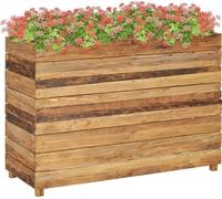 Maison Exclusive - Jardinière surélevée 100x40x72 cm, en teck, bois d'althol et acier