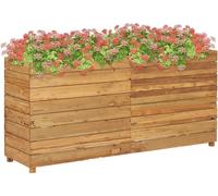 Maison Exclusive - Jardinière surélevée 150x40x72 cm, en teck, bois d'althol et acier