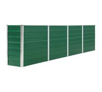 Maison Exclusive - Jardinière surélevée, 320 x 40 x 77 cm, acier galvanisé, vert