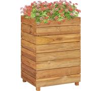 Maison Exclusive - Jardinière surélevée 50x40x72 cm en teck, bois d'althéa et acier