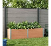 Maison Exclusive - Jardinière surélevée marron, dimensions 200 x 50 x 54 cm, en WPC et aluminium