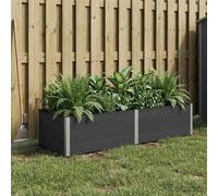 Maison Exclusive - Jardinière surélevée noire, dimensions 250 x 100 x 54 cm, en WPC et aluminium