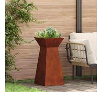 Maison Exclusive - Jardinières sur pied, modèle colonne, 2 pièces, aspect rouille, 35 x 35 x 73 cm