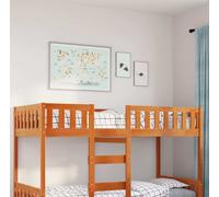 Maison Exclusive - Lit bébé sans matelas Marron ciré 90x190 cm Bois massif Pin