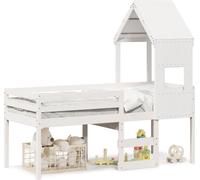 Maison Exclusive - Lit haut sans matelas blanc 90x190 cm bois de pin massif