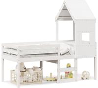 Maison Exclusive - Lit haut sans matelas blanc 90x200 cm bois de pin massif