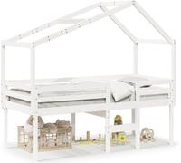 Maison Exclusive - Lit haut sans matelas blanc 90x200 cm bois de pin massif