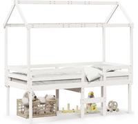 Maison Exclusive - Lit haut sans matelas blanc 90x200 cm bois de pin massif