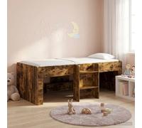 Maison Exclusive - Lit mezzanine pour enfants, 2 pièces, chêne fumé, 98,5 x 200 cm
