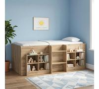 Maison Exclusive - Lit mezzanine pour enfants, 2 pièces, fabrication artisanale, bois d'ingénierie en chêne