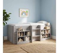 Maison Exclusive - Lit mezzanine pour enfants, 2 pièces, gris Sonoma, 90 x 190 cm, aggloméré