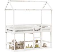 Maison Exclusive - Lit superposé avec échelle et toit sans matelas blanc 90x190 cm