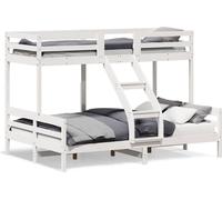 Maison Exclusive - Lit superposé sans matelas 80x200/140x200 cm blanc bois massif