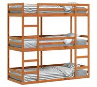Maison Exclusive - Lit superposé triple sans matelas 90x200 cm bois de pin massif