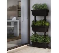 Maison Exclusive - Lot de 6 jardinières, 100 cm, anthracite