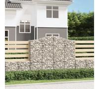 Maison Exclusive - Paniers à gabions arqués 11 pcs 200x50x160/180 cm Fer galvanisé