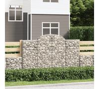Maison Exclusive - Paniers à gabions arqués 13 pcs 200x30x120/140 cm Fer galvanisé