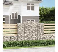 Maison Exclusive - Paniers à gabions arqués 2 pcs 200x30x160/180 cm Fer galvanisé