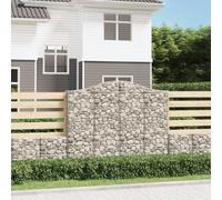 Maison Exclusive - Paniers à gabions arqués 2 pcs 200x30x160/180 cm Fer galvanisé
