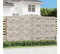 Maison Exclusive - Paniers à gabions arqués 2 pcs 400x50x220/240 cm Fer galvanisé