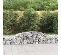 Maison Exclusive - Paniers à gabions arqués 20 pcs 400x50x40/60 cm Fer galvanisé