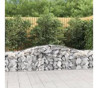 Maison Exclusive - Paniers à gabions arqués 20 pcs 400x50x60/80 cm Fer galvanisé