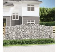 Maison Exclusive - Paniers à gabions arqués 4 pcs 400x30x140/160 cm Fer galvanisé