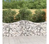 Maison Exclusive - Paniers à gabions arqués 40 pcs 200x50x80/100 cm Fer galvanisé