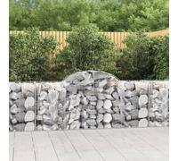 Maison Exclusive - Paniers à gabions arqués 5 pcs 200x50x80/100 cm Fer galvanisé