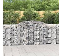 Maison Exclusive - Paniers à gabions arqués 5 pcs 300x50x100/120 cm fer galvanisé