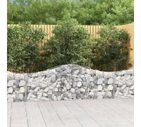 Maison Exclusive - Paniers à gabions arqués 6 pcs 200x30x60/80 cm Fer galvanisé