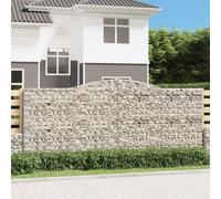 Maison Exclusive - Paniers à gabions arqués 6 pcs 400x50x160/180 cm fer galvanisé
