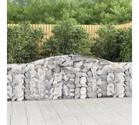 Maison Exclusive - Paniers à gabions arqués 7 pcs 400x30x80/100 cm Fer galvanisé