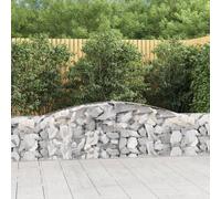 Maison Exclusive - Paniers à gabions arqués 8 pcs 400x30x60/80 cm Fer galvanisé