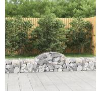 Maison Exclusive - Paniers à gabions arqués 9 pcs 200x30x40/60 cm Fer galvanisé