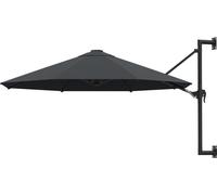 Maison Exclusive - Parasol à fixation murale avec mât métallique 300 cm anthracite