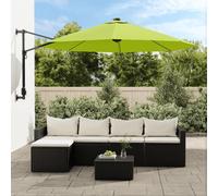 Maison Exclusive - Parasol mural avec éclairage LED, couleur vert pomme, 290 cm