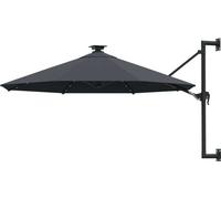 Maison Exclusive - Parasol mural avec LED, 300 cm, anthracite