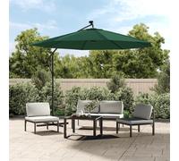 Maison Exclusive - Parasol parasol suspendu avec éclairage LED 300 cm mât métallique