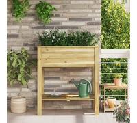 Maison Exclusive - Planteur haut en bois, couleur marron, dimensions : 85,5 x 46,5 x 96 cm