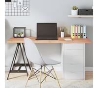 Maison Exclusive Plateau de table brun clair 140x60x(2-4)cm chêne massif traité