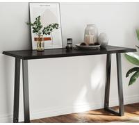 Maison Exclusive Plateau de table brun foncé 140x60x(2-4)cm chêne traité live edge