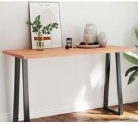 Maison Exclusive Plateau de table marron 140x60x(2-4)cm bois traité live edge
