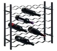 Maison Exclusive Porte-bouteilles pour 36 bouteilles en fer noir