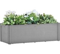 Maison Exclusive - Potager surélevé avec système d'arrosage automatique, gris, 100 x 43 x 33 cm
