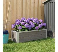 Maison Exclusive - Potager surélevé gris 100 x 30 x 22 cm en WPC et aluminium