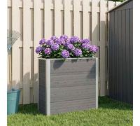 Maison Exclusive - Potager surélevé gris 75 x 30 x 82 cm en WPC et aluminium