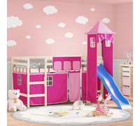 Maison Exclusive - Rideaux pour lit mezzanine avec tour Rose Polyester