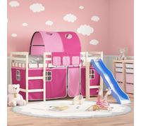 Maison Exclusive - Rideaux pour lit mezzanine avec tunnel en polyester rose